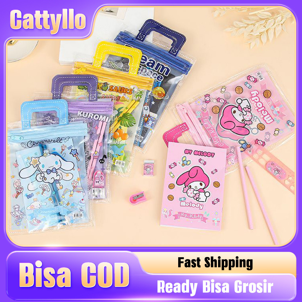 

Set alat tulis 6 in 1 Stationery Lucu Set Karakter Kuromi Set Stationery Hadiah Anak Sanrio