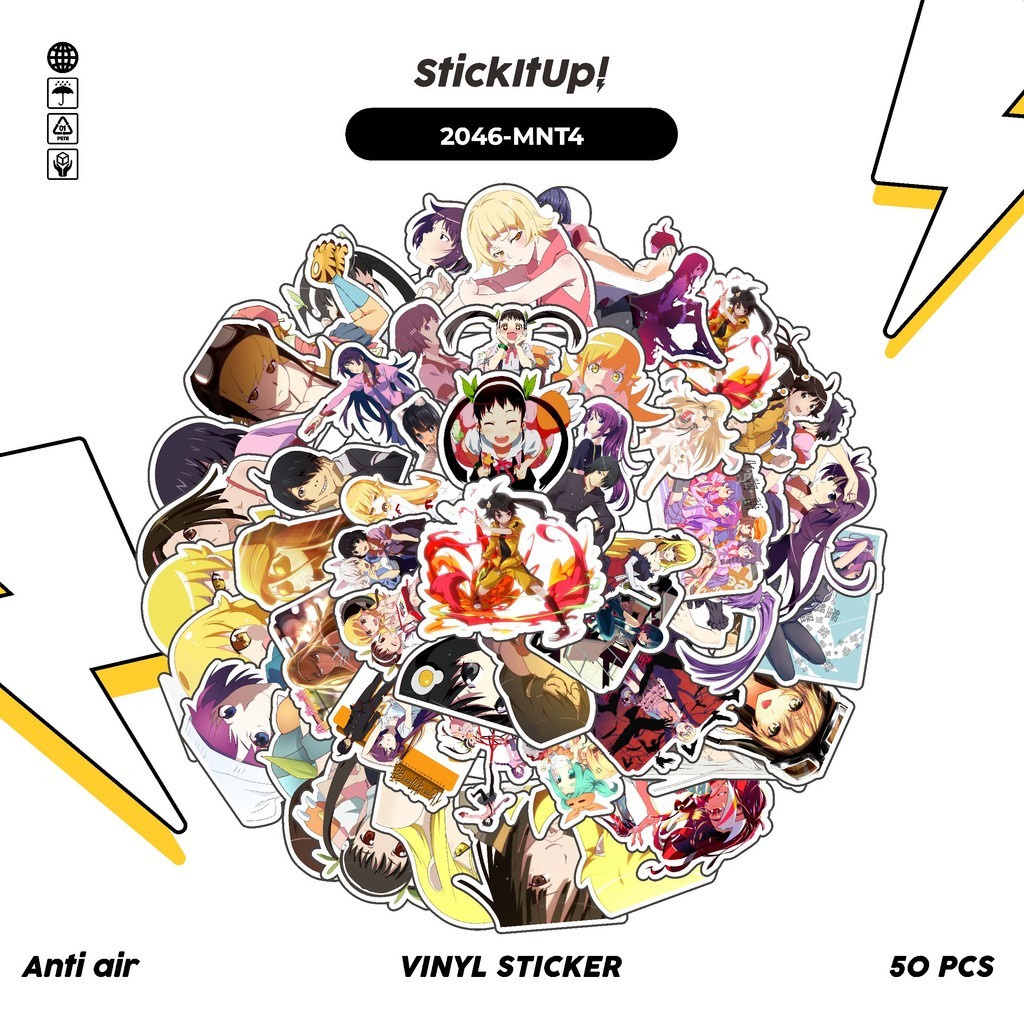 

COD✨ 50 Pcs Stiker GAME SERIES MONOGATARI CHARACTER MIX 04 Lucu Anti Air Untuk Dekorasi Notebook Sepeda Skateboard Handphone DIY