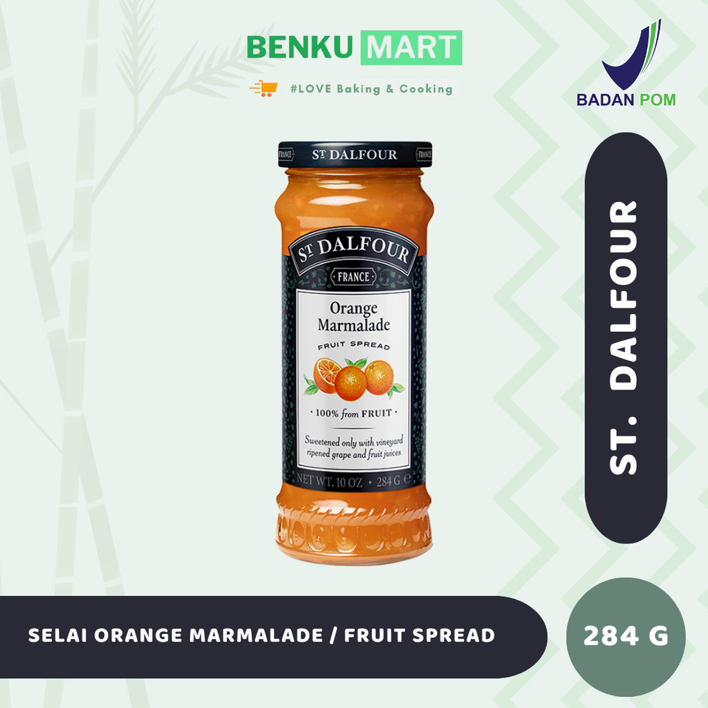 

Selai St. Dalfour Orange Marmalade Jam Fruit Spread 10 Oz | 284 Gr