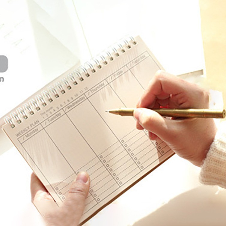 

Weekly Planner Notebook / Buku Kalender / Buku Agenda Mingguan /Weekly Schedule Notes Memo Buku Jadwal barang aesthetic
