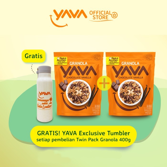 

YAVA Twin Pack Granola Chocolate Vanilla (2 x 400g)