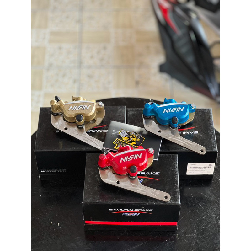 KALIPER DEPAN 2 PISTON NISSIN SAMURAI ORIGINAL