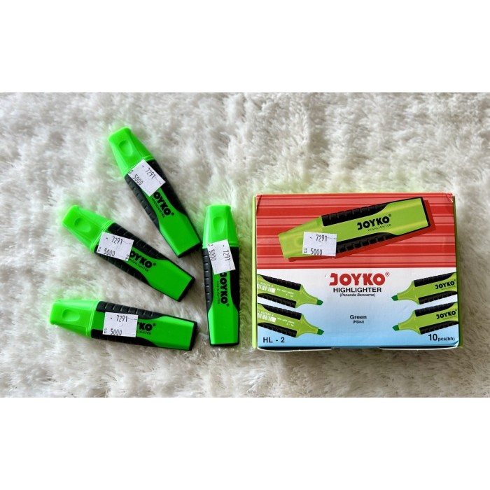 

STABILO/HIGHLIGHTER MERK JOYKO HI-1/5 HIJAU