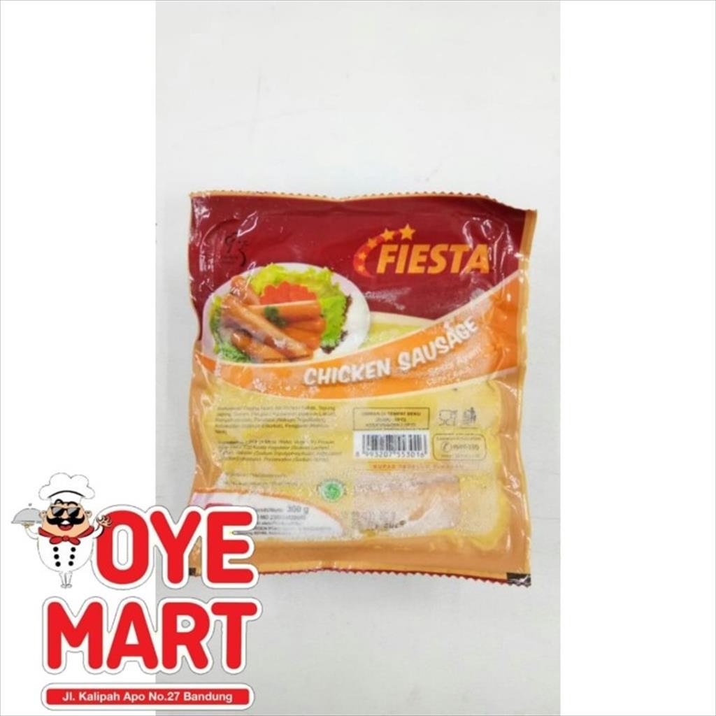 

FIESTA CHICKEN SAUSAGES 300GR ISI 9 / SOSIS AYAM