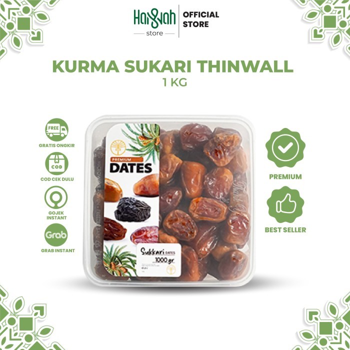 

Kurma Sukari Thinwall 1 Kg Quality