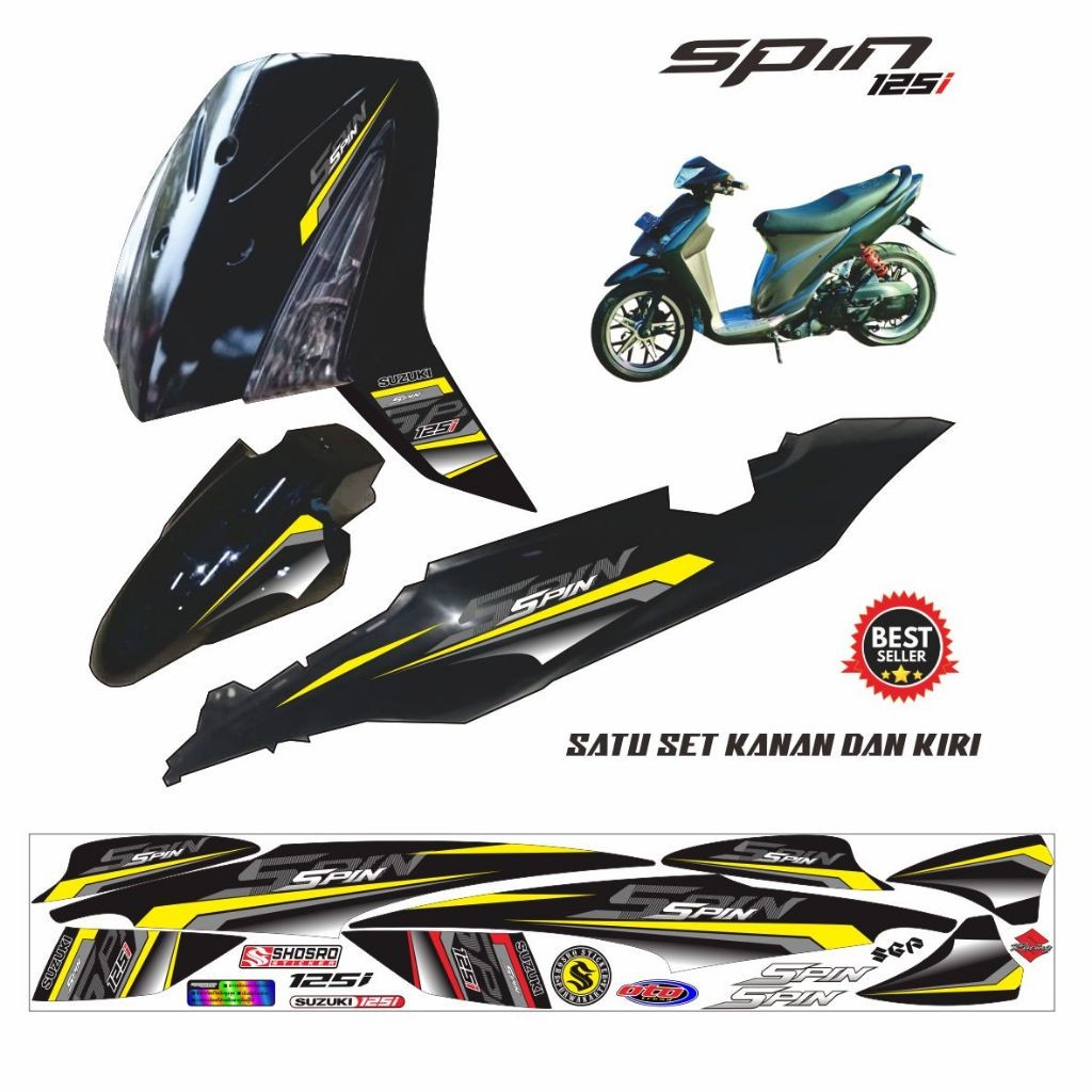COD/ STRIPING SPIN 125 SR / STIKER SPIN 125 / SR / SPIN / STIKER / STICKER / STRIPING