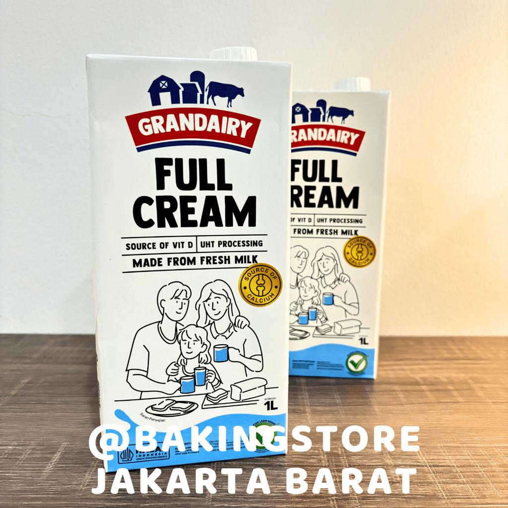 

[KARTON] Grandairy Susu UHT Full Cream 1 Liter | Milk 1L | HALAL