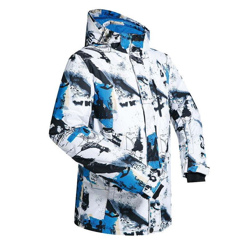 Men's Ski Jacket Winter New Windproof Waterproof Breathable Warm Snow Coat Ski Clothes -30 Degree Wi