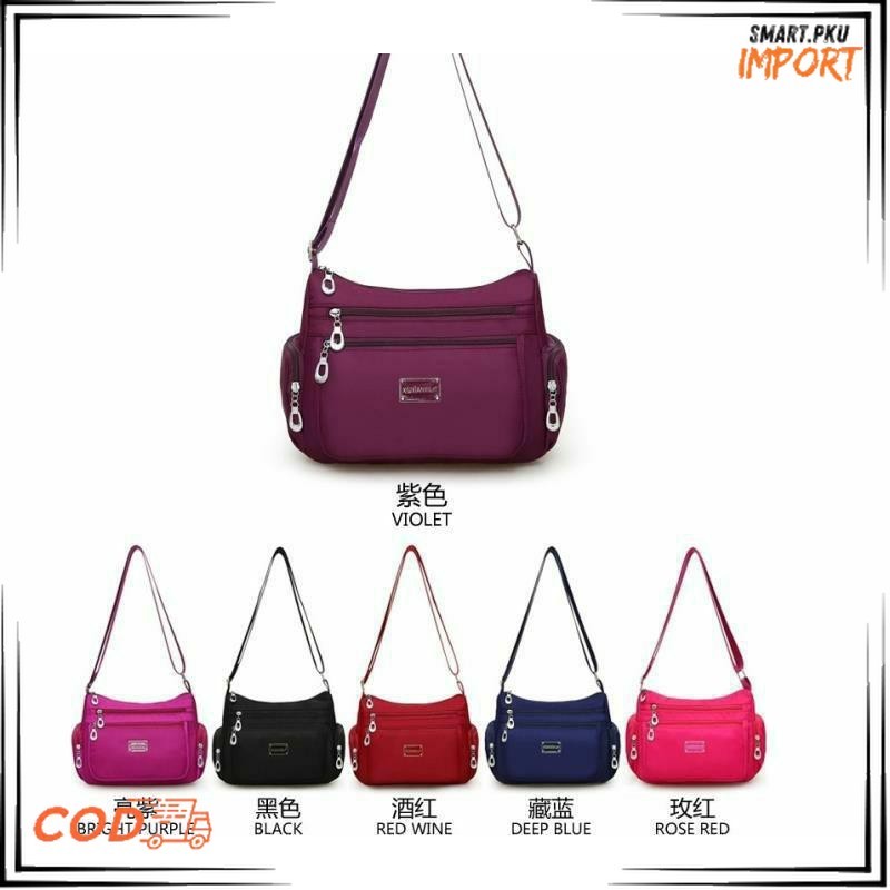 SP (COD) - Z-004 TAS IMPORT SELEMPANG NILON WANITA TERBARU BATAM KEKINIAN 2021 ANTI AIR