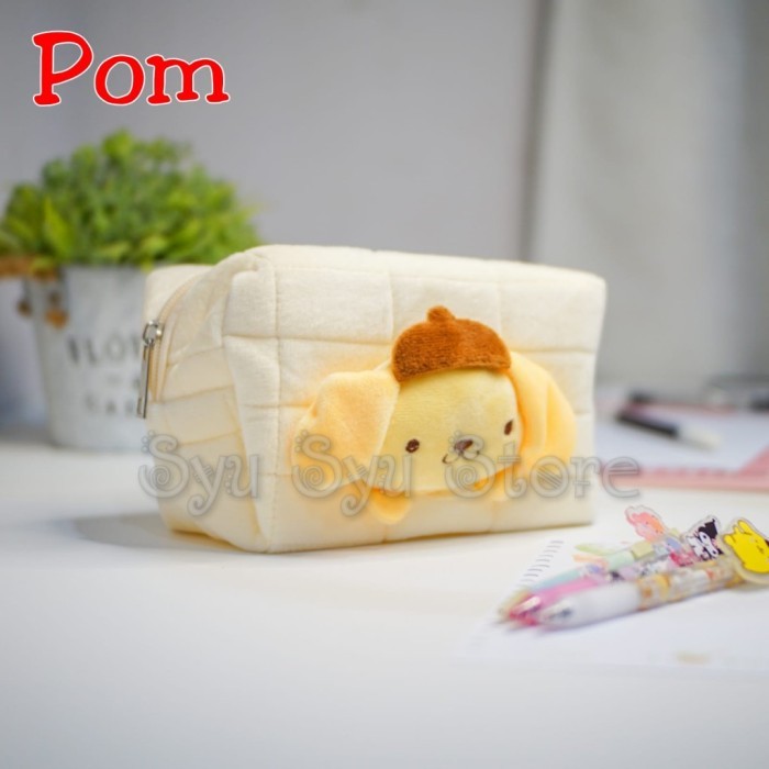 

[BEST]Promo Pouch Tempat Pensil Serbaguna Boneka My Melody Kuromi Cinnamoroll Pom - Pompompurin