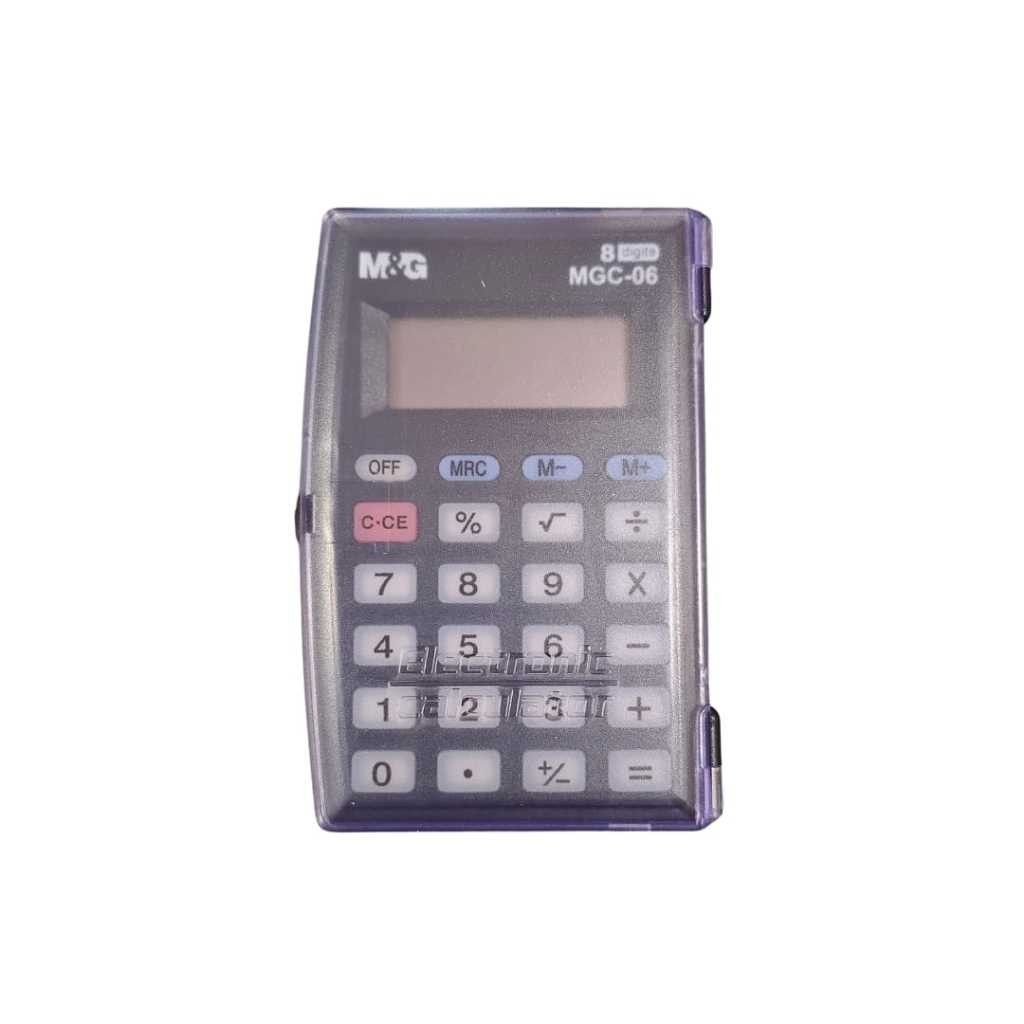 

Portable Electronic Calculator M&G Kalkulator Portable 8 Digits + Off Button #ADG98772 SHABQ