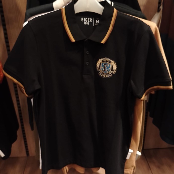 EIGER - KAOS POLO X-BIALOWIEZA POLO SHIRT SS - BLACK
