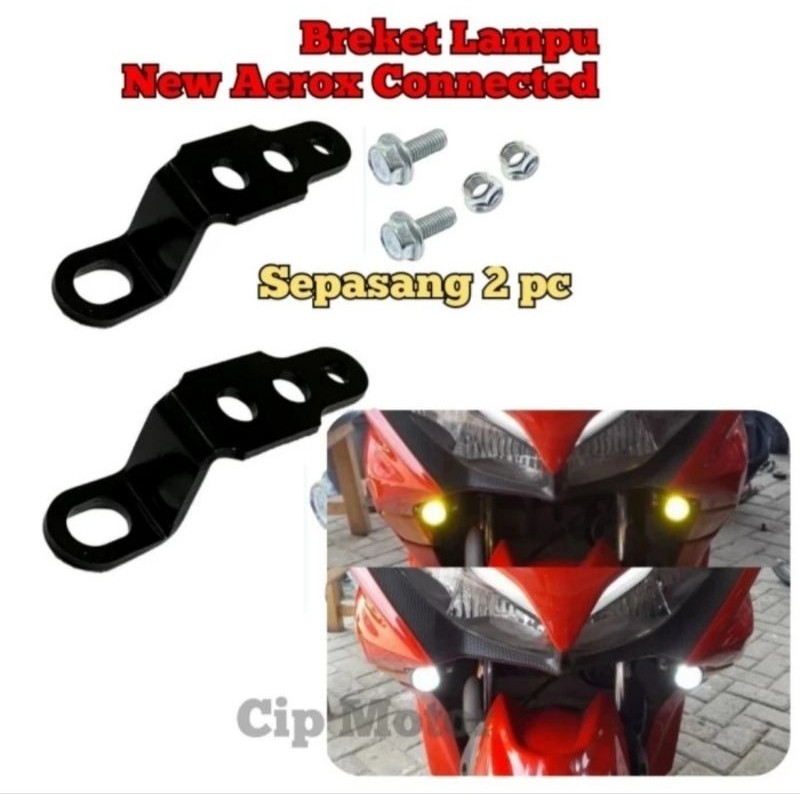 Breket Lampu AEROX CONNECTED Breket Lampu D2 Laser AEROX CONNECTED