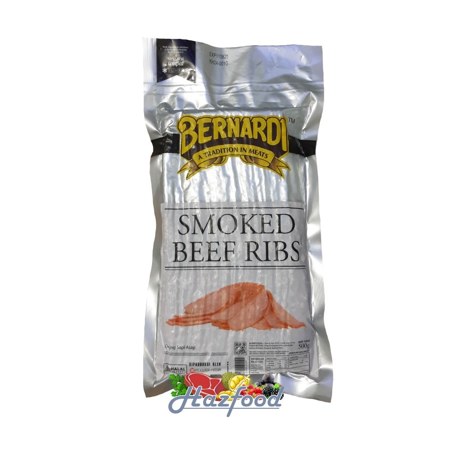 

Bernardi Smoked Beef Ribs | Daging Sapi Asap 500 Gram