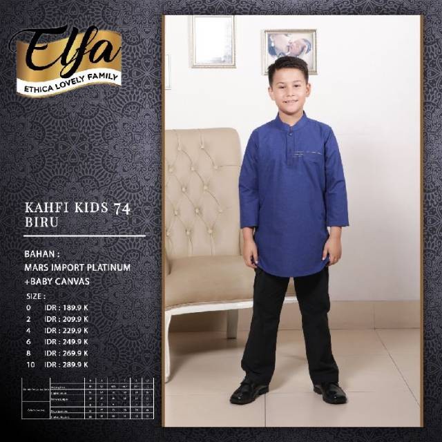 ETHICA KOKO ANAK KAHFI KIDS 74 BIRU
