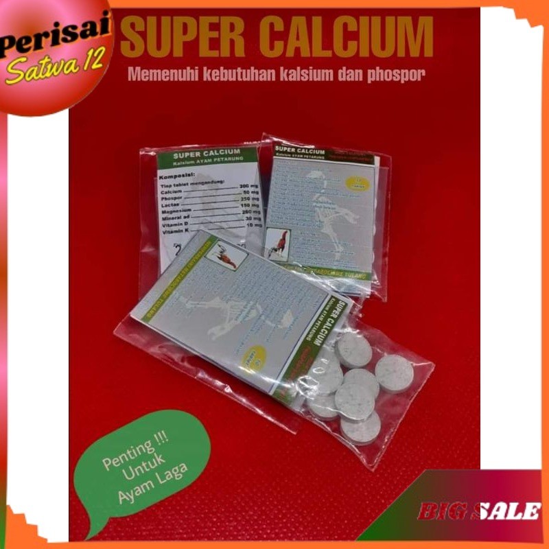 SUPER CALCIUM MEMAKSIMALKANNFOSTUR BODY AYAM LAGA/ KALSIUM AYAM KALK AYAM ADUAN UNTUK MEMAKSIMALKAN 