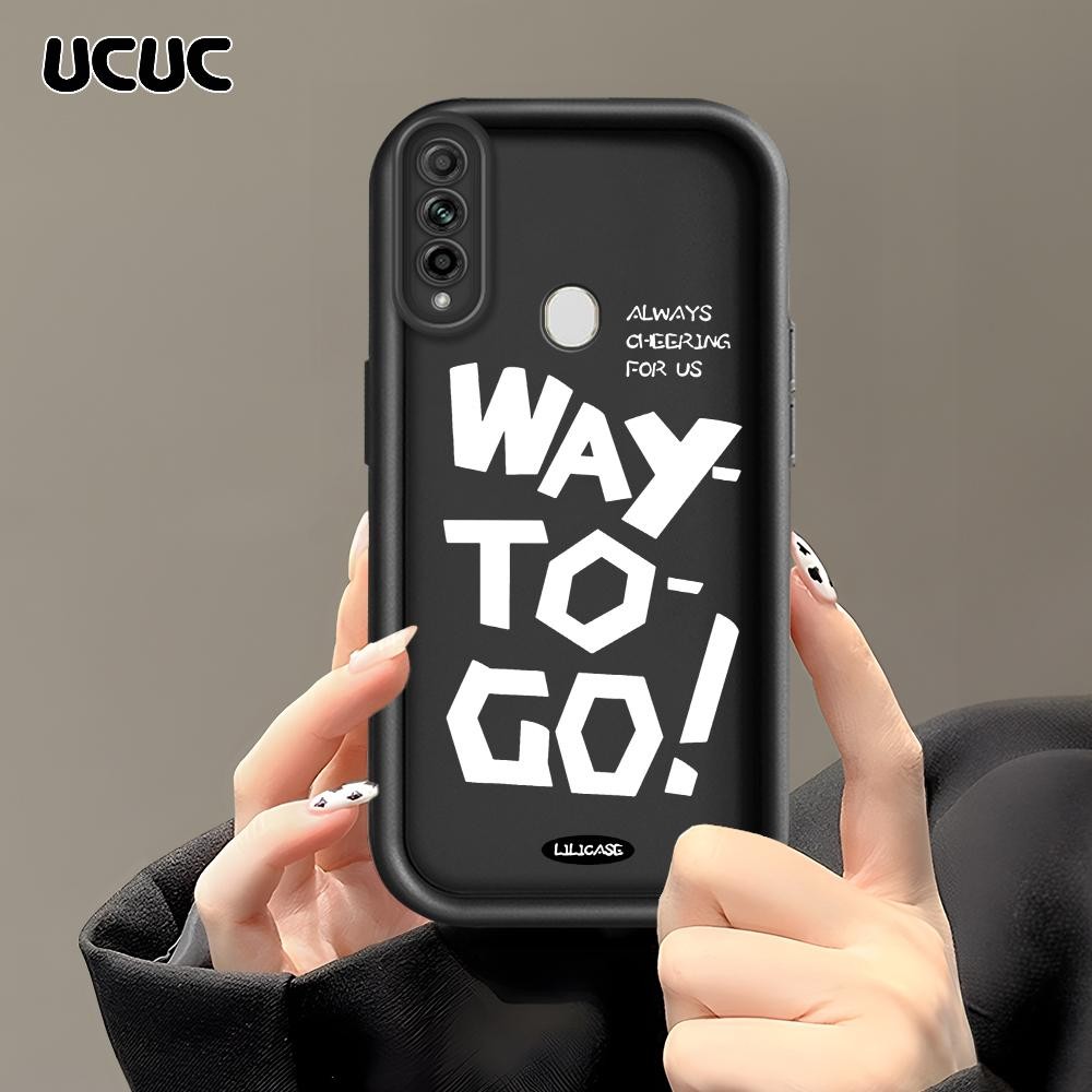 UCUC OPPO A31 2020 Soft Silicone Simple Letter Pattern Untuk Phone Case Casing Hp Softcase Kesing 29
