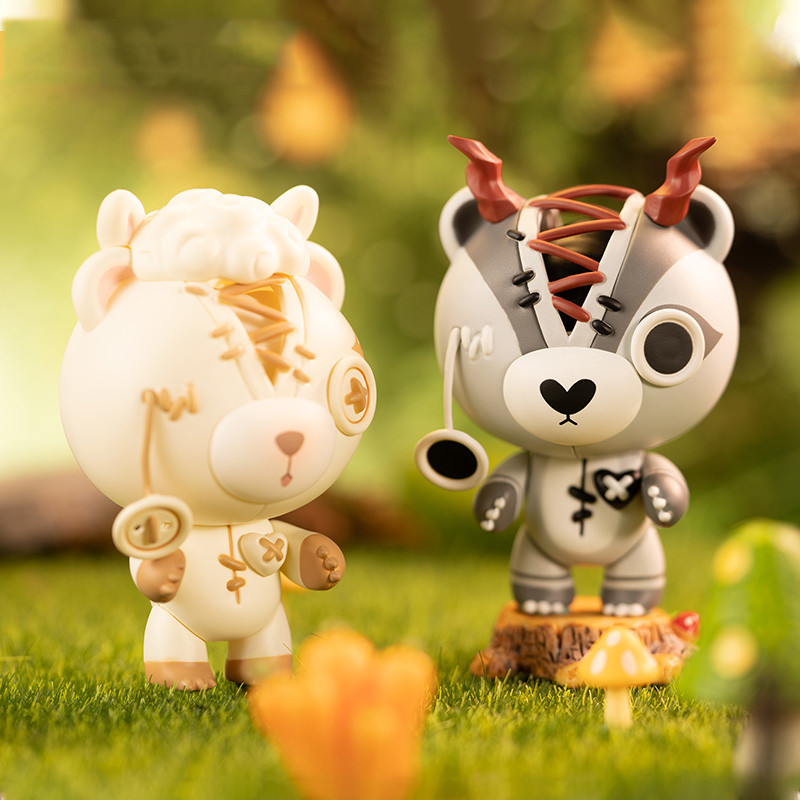 Raggedy Teddy Animal Friend Party Blind Box Toys Special Fragrance Figurine Anime Figure Caja Ciega 