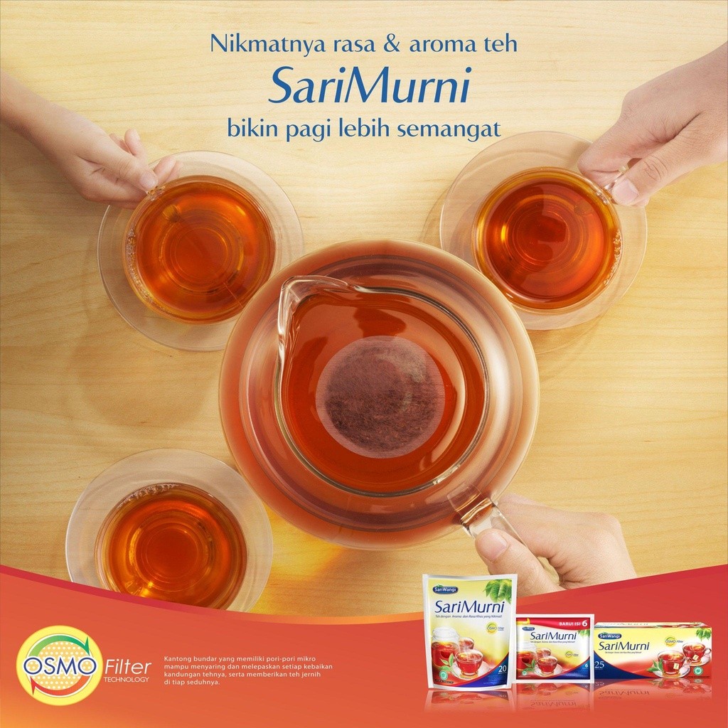 

SARIWANGI TEH KANTONG BUNDAR 8 KOTAK ISI 20 PCS / SARIMURNI TEH SARI WANGI - POCISHOP8888