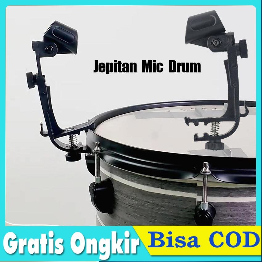 Holder Jepitan Mic Drum Krezt Bahan Tebal Jepitan Mic Drum / Stand Jepit Mic Kendang Gendang, Drum, 