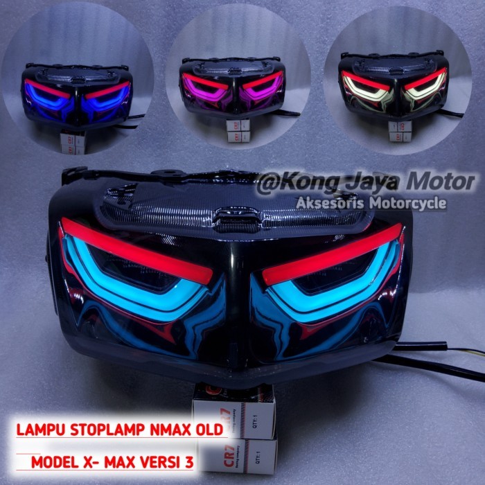 Lampu Belakang Nmax Old Model Xmax CR7 JPA Stoplamp Nmax Old Sein Sen - Alis Ice Blu V3