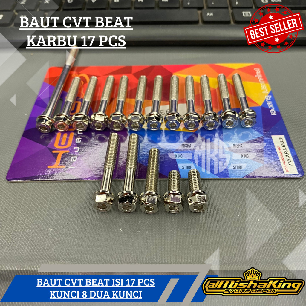 baut probolt flower cvt blue heng beat karbu scoopy vario 110 karbu kunci 8