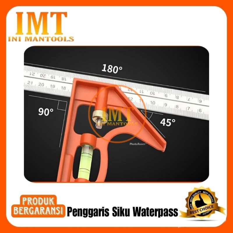 

RB Kapusi Penggaris siku Waterpass 30cm/Siku Penggaris K-2592