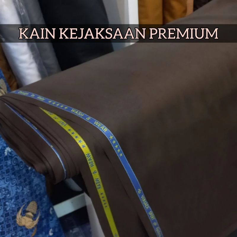 Bahan kain Kejaksaan pdh pdu wool and silk lembut adem