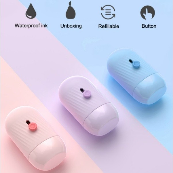 

PAMFY Stamp Roller Pelindung Data Pada Resi Pengiriman dan Cutter Free Tinta Refill Design Lucu