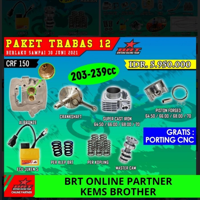 PAKET BRT TRABAS 12 CRF 150