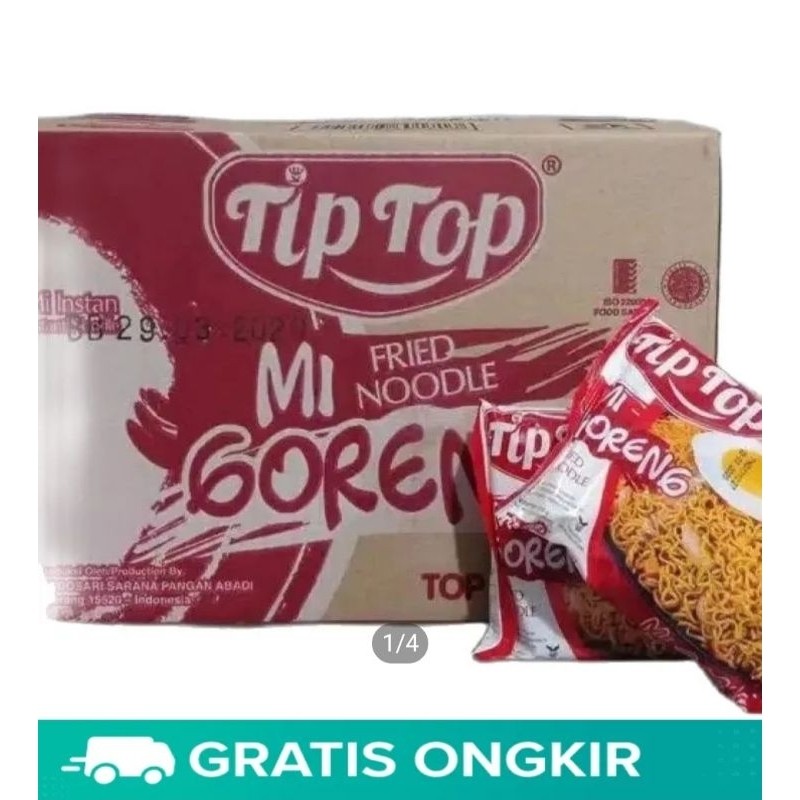 

mi indomie indomi mie 1 dus tiptop goreng 40 bungkus