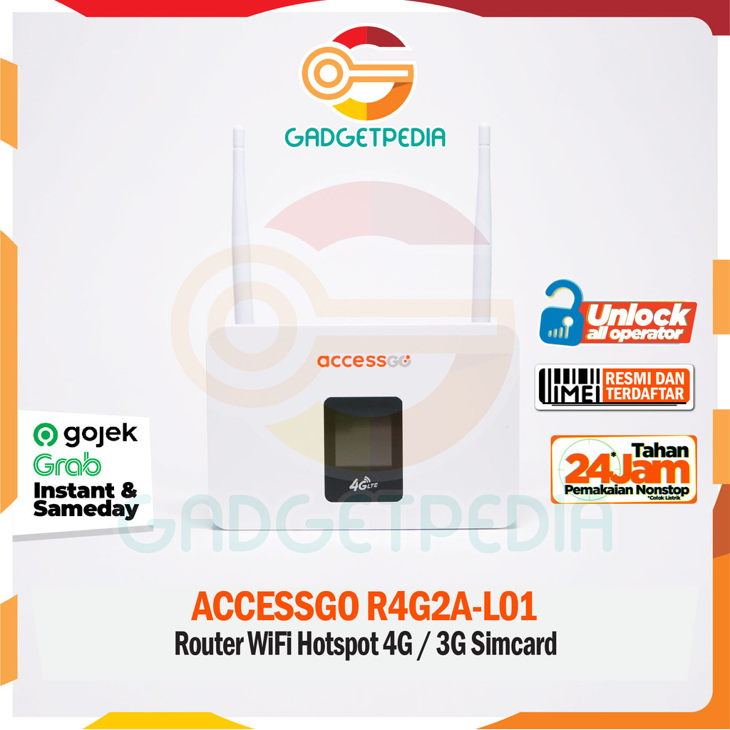 Router Wifi Sim Card 4G Costum IMEI AccessGo R4G2A L01 - Gadgetpedia ORIGINAL BERGARANSI