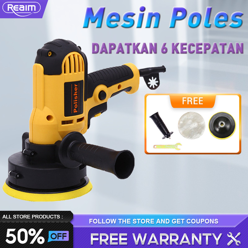 REAIM Mesin Poles Mesin Polisher Mobil Alat Poles Mobil Motor car alat poles cat