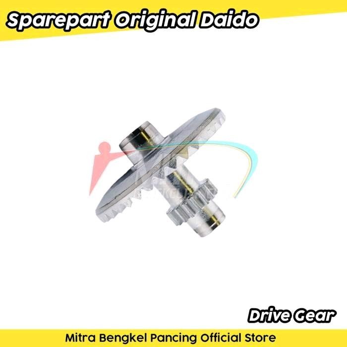 Sparepart Daido Black Bison 2000 - 3000 Drive Gear & Pinion Gear Main Gear Gigi Payung Gigi Nanas Sp