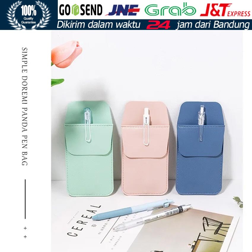 

Tempat Pensil Ballpoint Kuilt Pu Leather / Tempat Pensil Kuilt In Clothes Pocket Untuk Praktisi Perawat