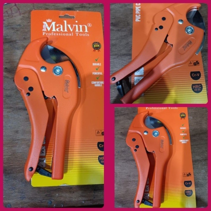 

Malvin Gunting Pipa PVC / PVC Pipe Cutter 42mm / Gunting Paralon Tajam Good Quality