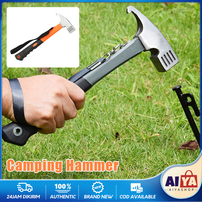 Palu Pasak Tenda Multifungsi Portable Outdoor Camping Hammer Portable Outdoor Hiking Palu Pasak Tend