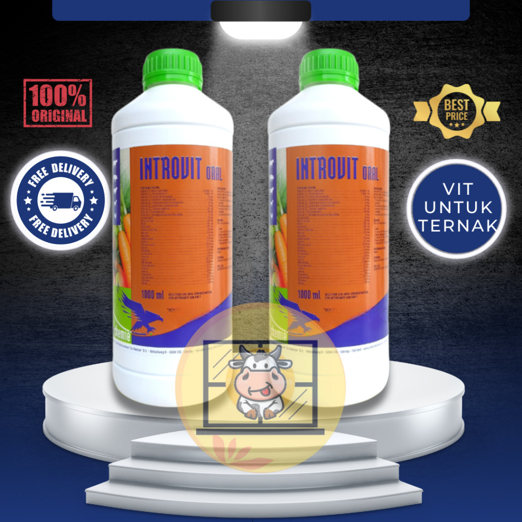 INTROVIT ORAL 1 Liter Multivitamin & Asam Amino Mempercepat Pertumbuhan dan Meningkatkan Produksi He