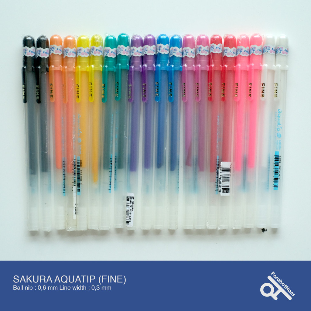 

SAKURA AQUALIP PULPEN MULTICOLOR 3D COLOR BOLPEN (FINE)