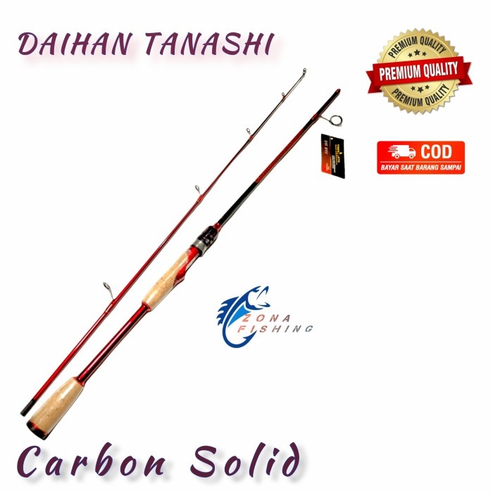 1 Set Joran Laut Full Carbon Daihan Tanashi Pancing Mewah - JORAN SAJA, 165 Cm