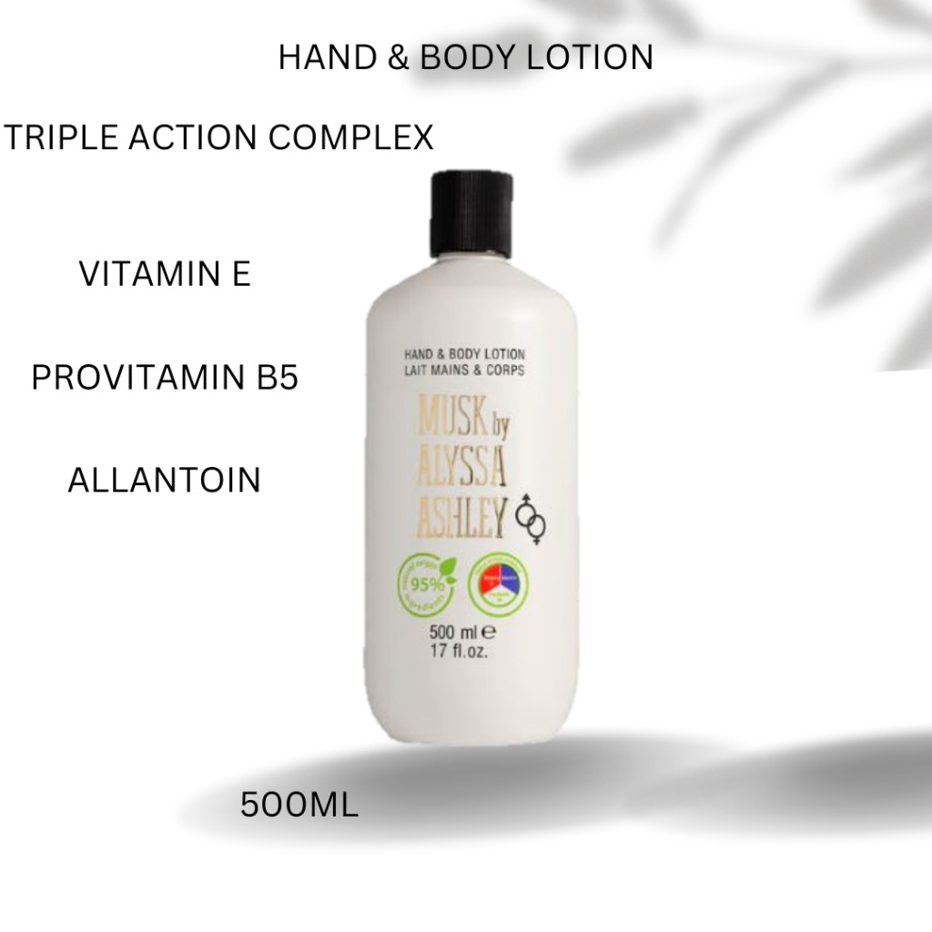 MUSK ALYSSA ASHLEY TRIPLE ACTION COMPLEX LOTION 500ML  BODY LOTION MUSK ALYSSA ASHLEY TRIPLE