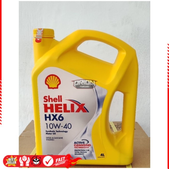 Oli Shell Helix HX6 10W-40 4 liter (1 galon) Ori