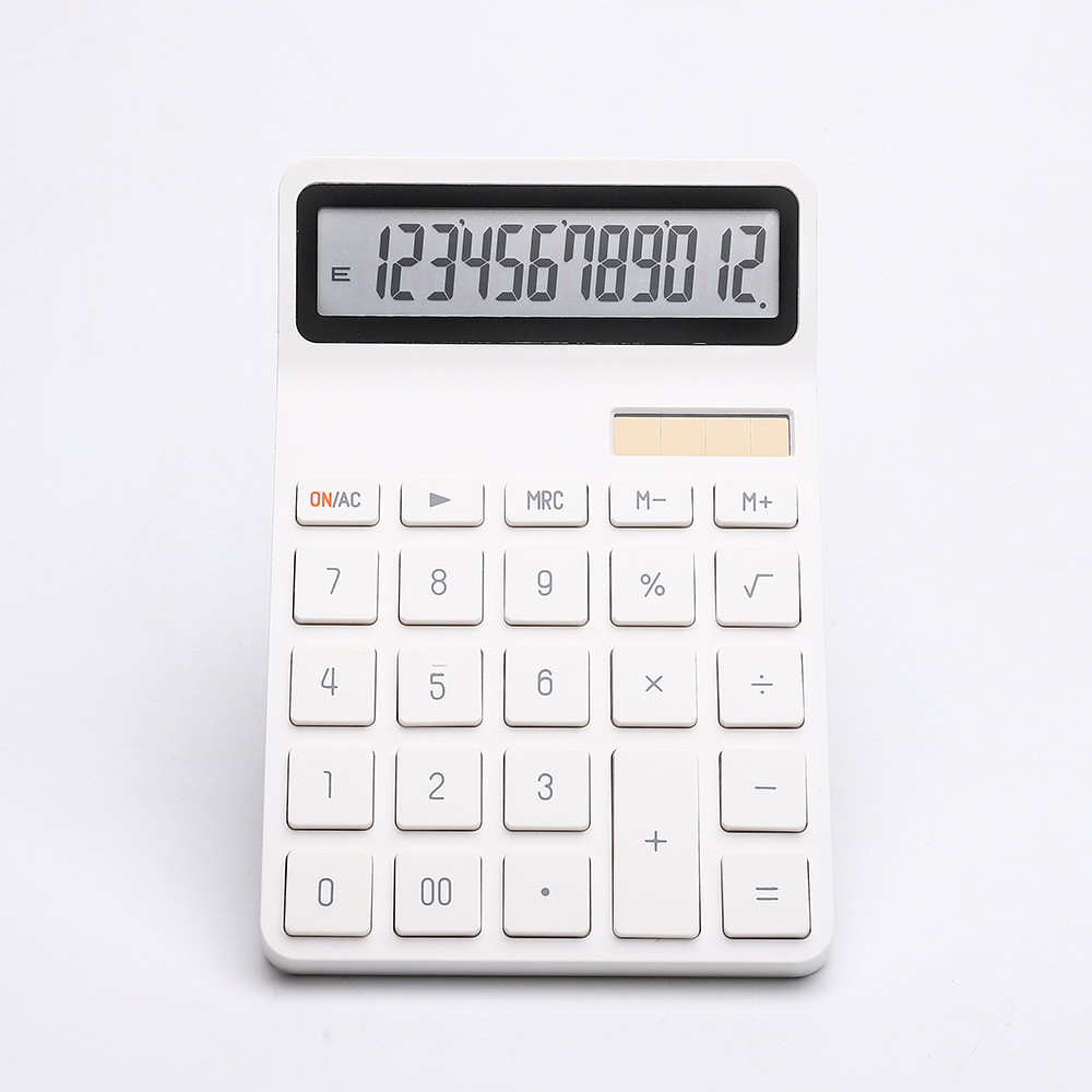 

Solar Calculator with Dual Power Supply, 12 Digits, Electronic Calculator, Home, Office, School, Financial, accounting Tools