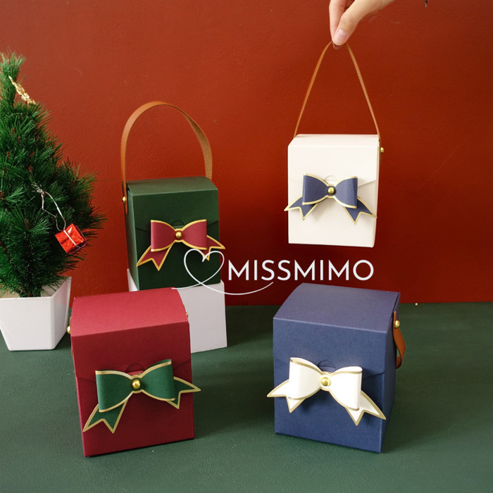 

Gift Box Natal Christmas Hamper Kotak Hadiah Candy Cookies Snack Bow Series