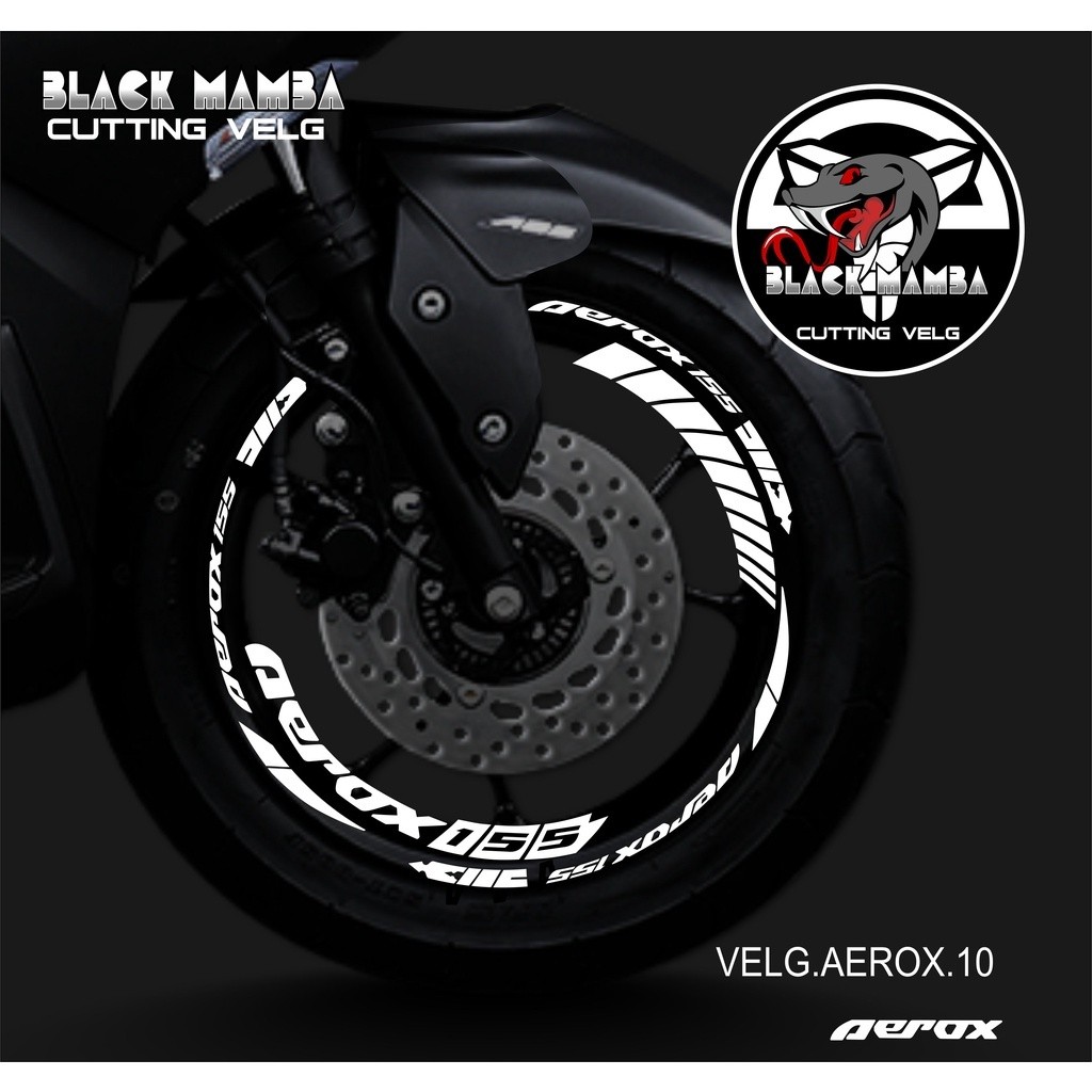CUTTING STICKER VELG AEROX - STIKER LIS LIST VARIASI BAN/VELG YAMAHA AEROX