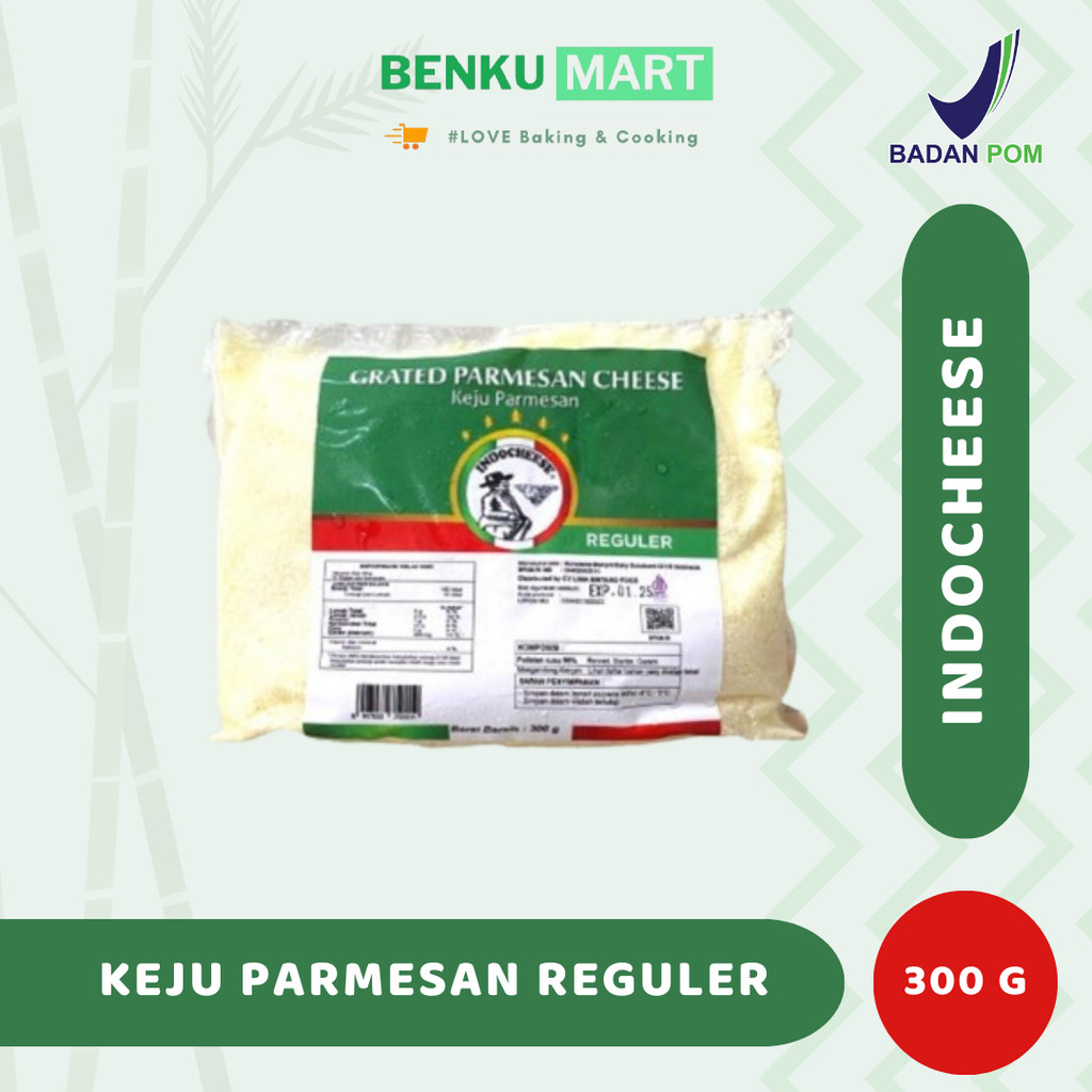 

Keju Parmesan Parut Indocheese 300gr | Grated Cheese