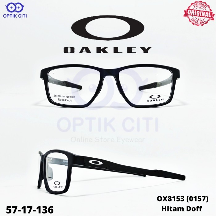 Frame Kacamata Pria Sporty Oakley Metalink OX 8153 Satin Black Original
