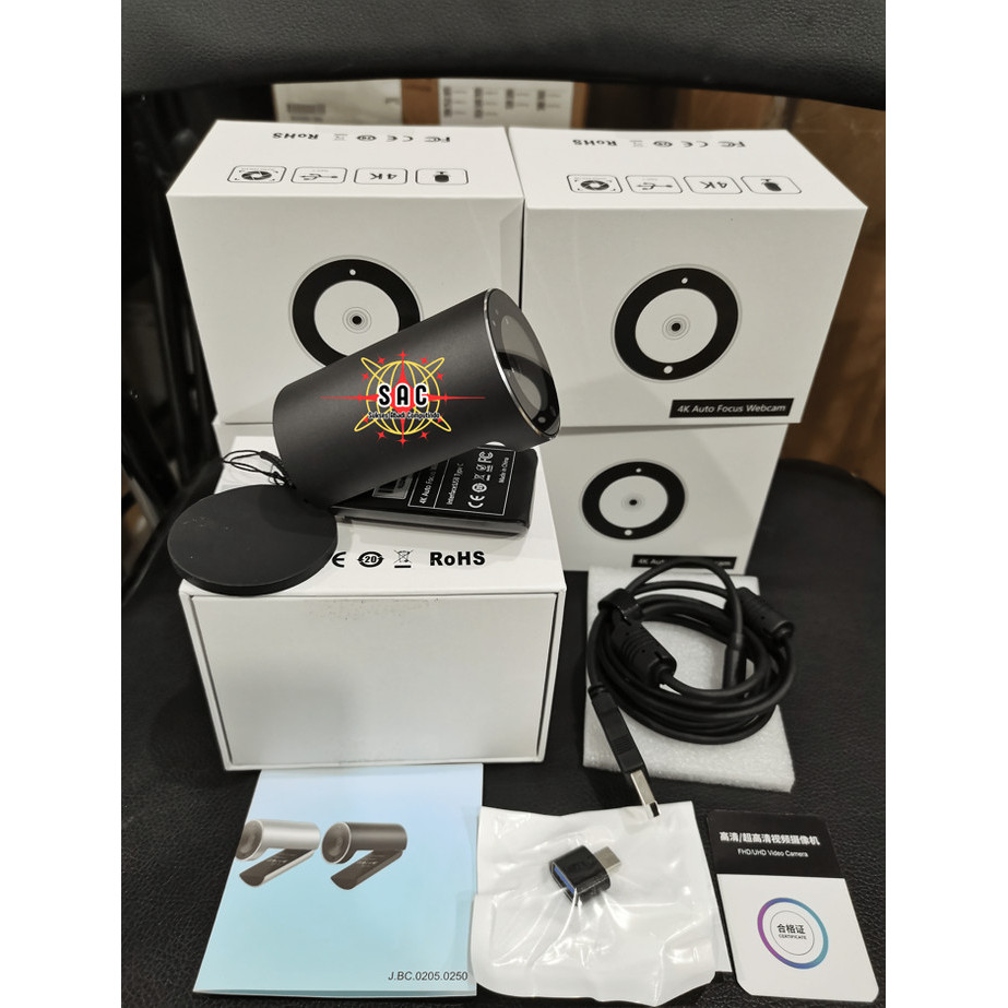 4K Auto Focus Webcam / Webcam 12MP UHD CMOS sensor 4K