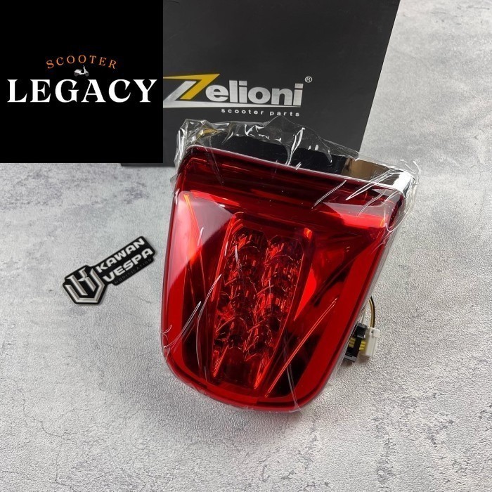 Stoplamp Lampu Belakang ZELIONI Red Running Vespa Sprint Primavera