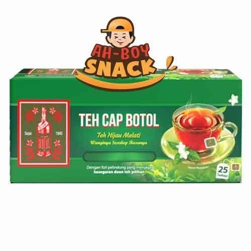 

TEH CELUP CAP BOTOL BOX 50 GRAM ISI 25 KANTONG - TEH CAP BOTOL MELATI - TEH CAP BOTOL IJO